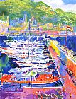 Leroy Neiman Harbor at Monaco painting
